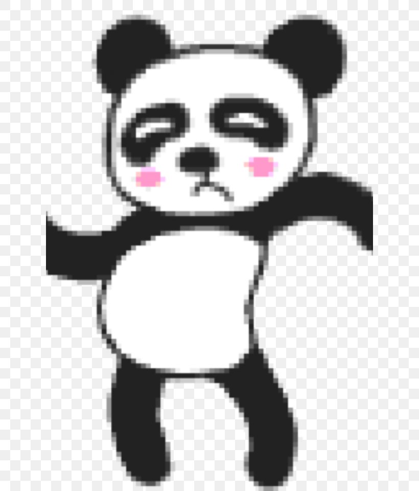 Giant Panda Animation Giphy Tenor, PNG, 640x960px, Watercolor, Cartoon, Flower, Frame, Heart Download Free