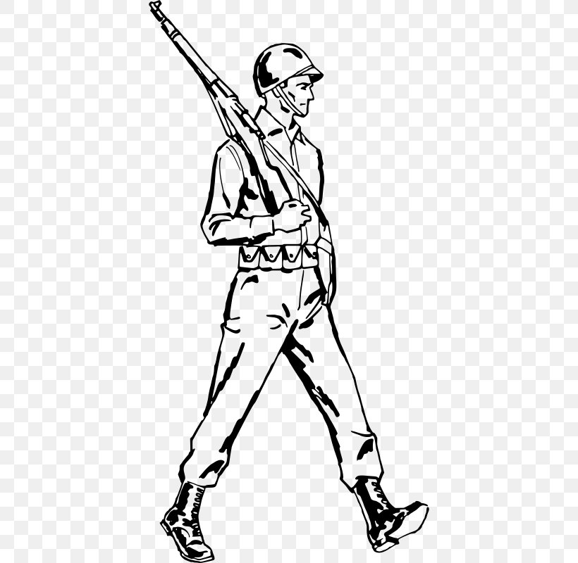 Soldier Marching Clip Art, PNG, 398x800px, Soldier, Arm, Army, Art, Baseball Equipment Download Free