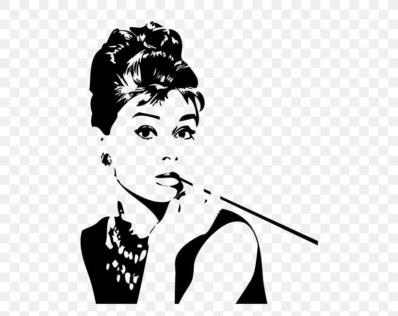 Wall Decal Breakfast At Tiffany's Canvas Print Art, PNG, 650x650px, Wall Decal, Art, Audrey Hepburn, Beauty, Black Download Free