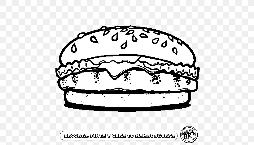 Hamburger French Fries Cheeseburger Drawing Coloring Book, PNG, 600x470px, Hamburger, Auto Part, Black And White, Breakfast Sandwich, Burger King Download Free