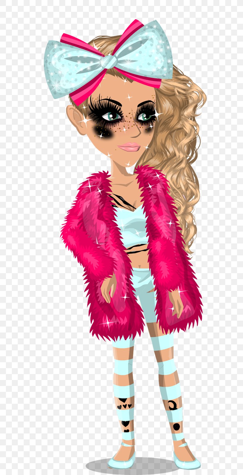Pink M Cartoon Character RTV Pink, PNG, 589x1600px, Pink M, Art, Barbie, Brown Hair, Cartoon Download Free