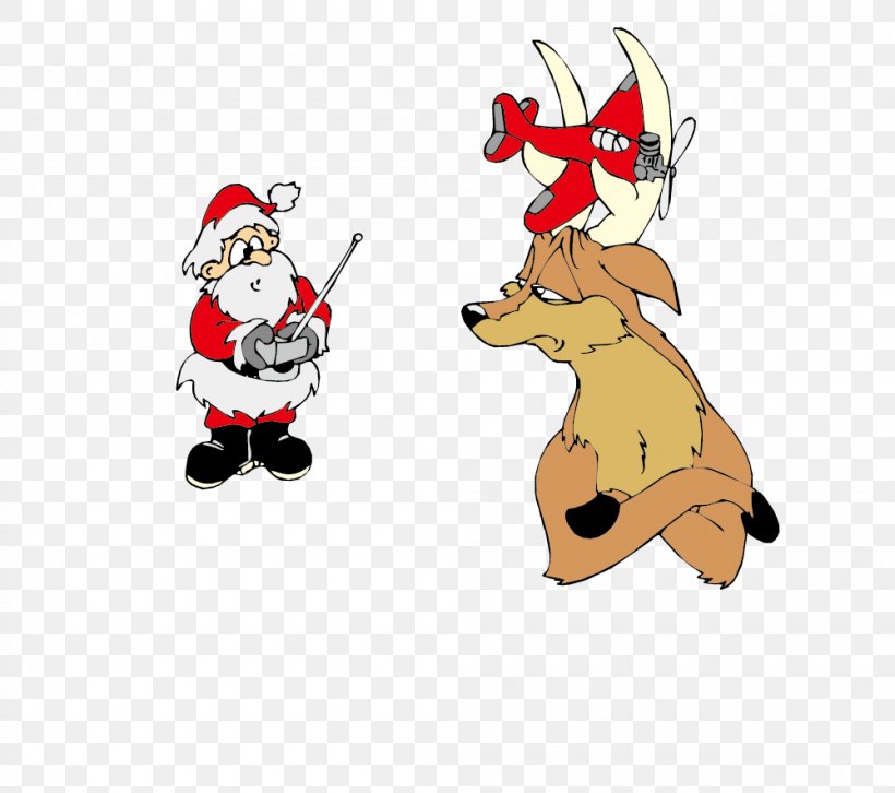 Santa Clauss Reindeer Santa Clauss Reindeer Christmas, PNG, 1000x886px, Santa Claus, Art, Carnivoran, Cartoon, Christmas Download Free