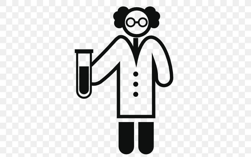 Chemistry Scientist, PNG, 512x512px, Chemist, Area, Black And White, Chemical Element, Chemistry Download Free