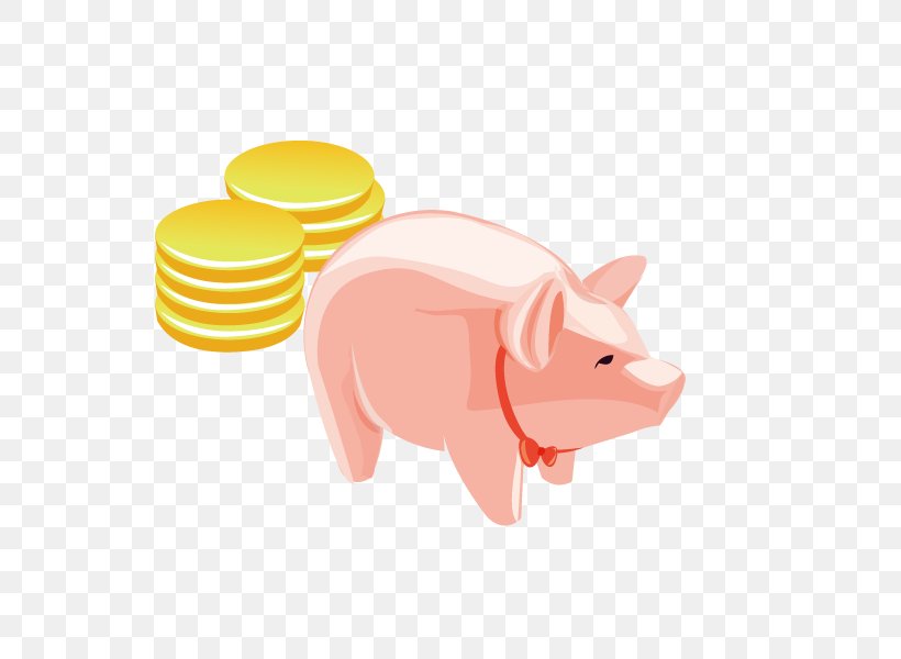 Domestic Pig, PNG, 600x600px, Domestic Pig, Cartoon, Chinese Zodiac, Fodder, Gold Download Free