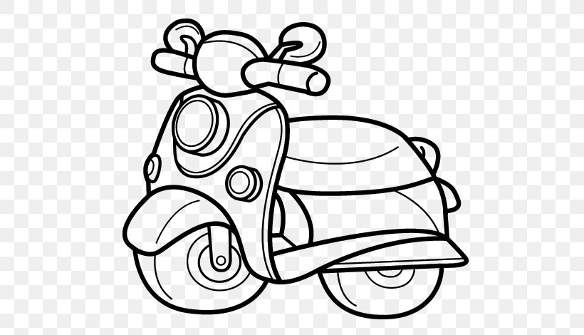 Scooter Car Motorcycle Drawing Coloring Book, PNG, 600x470px, Watercolor, Cartoon, Flower, Frame, Heart Download Free