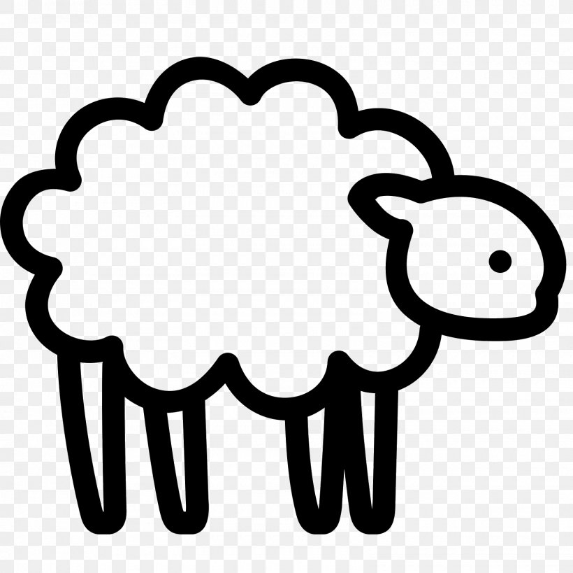Sheep Download, PNG, 1600x1600px, Sheep, Area, Black And White, Cattle, Finger Download Free