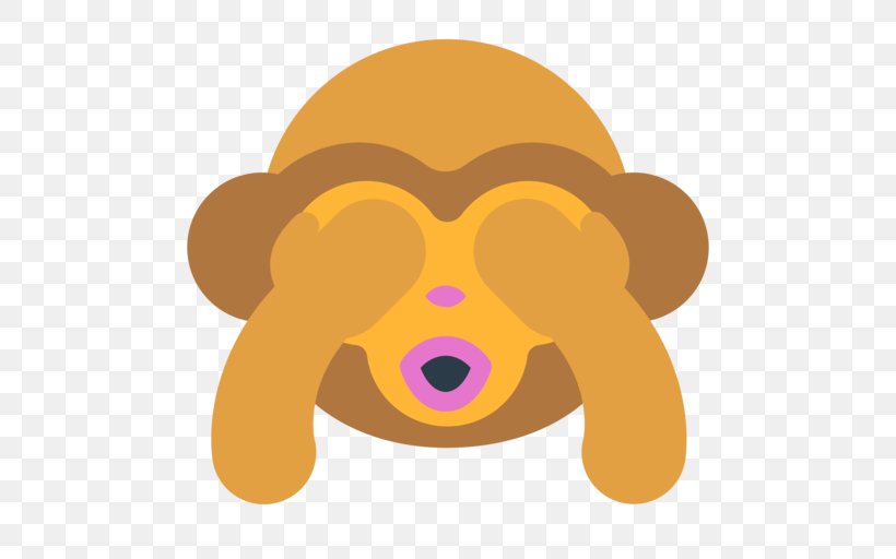 Emoji Three Wise Monkeys Emoticon, PNG, 512x512px, Emoji, Art, Carnivoran, Cartoon, Dog Download Free