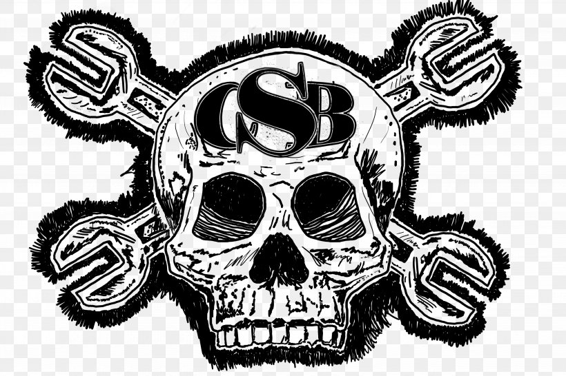 Logo Skull White Font, PNG, 4944x3296px, Logo, Black And White, Bone, Monochrome, Skull Download Free