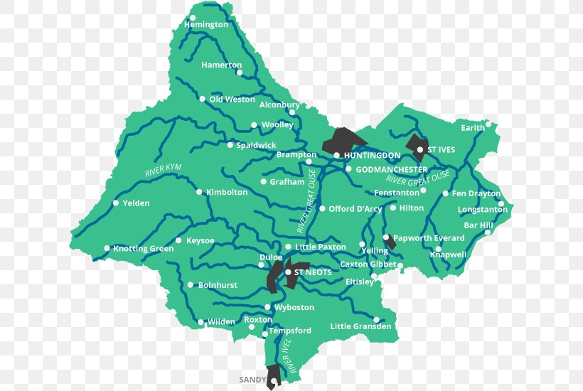 River Great Ouse Drainage Basin Catchment Area Earith, PNG, 626x550px, River Great Ouse, Area, Bedford, Catchment Area, Conservation Download Free