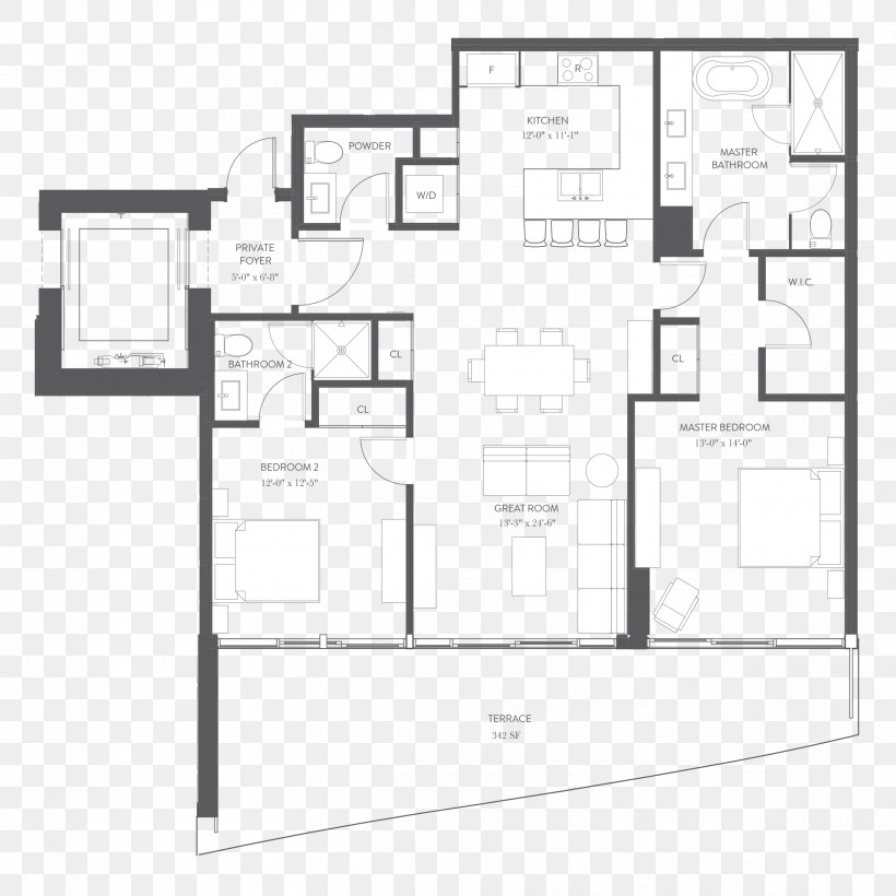 Floor Plan Architecture Miami House, PNG, 2500x2500px, Floor Plan, Apartment, Architecture, Area, Aurora Sunny Isles Download Free