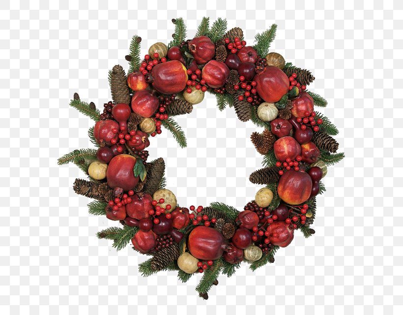 Wreath Christmas Ornament Christmas Decoration Holiday, PNG, 640x640px, Wreath, Berry, Centrepiece, Christmas, Christmas And Holiday Season Download Free