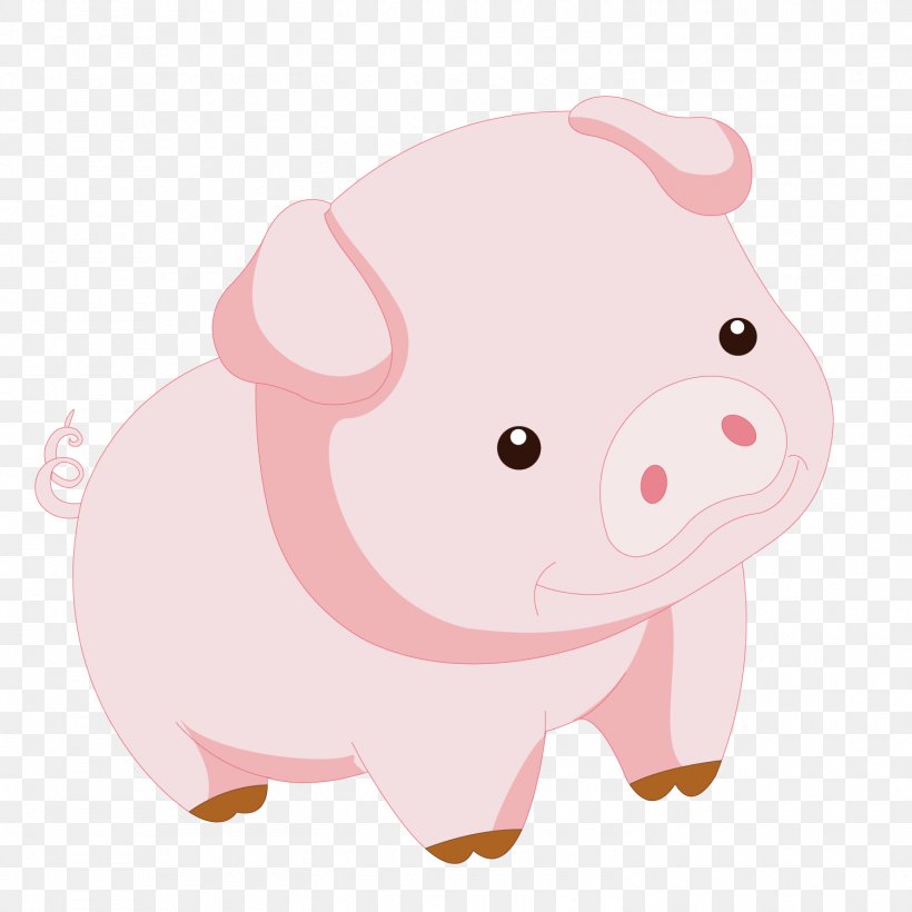 Domestic Pig Clip Art, PNG, 1500x1500px, Domestic Pig, Cartoon, Drawing, Livestock, Mammal Download Free