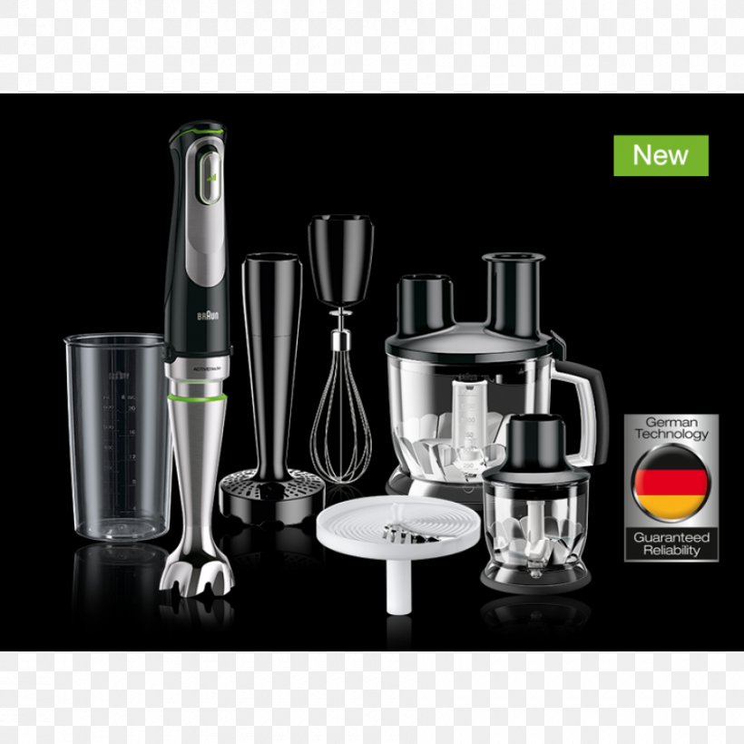 Immersion Blender Braun MultiQuick 9 Food Processor, PNG, 900x900px, Blender, Braun, Food, Food Processor, Glass Download Free