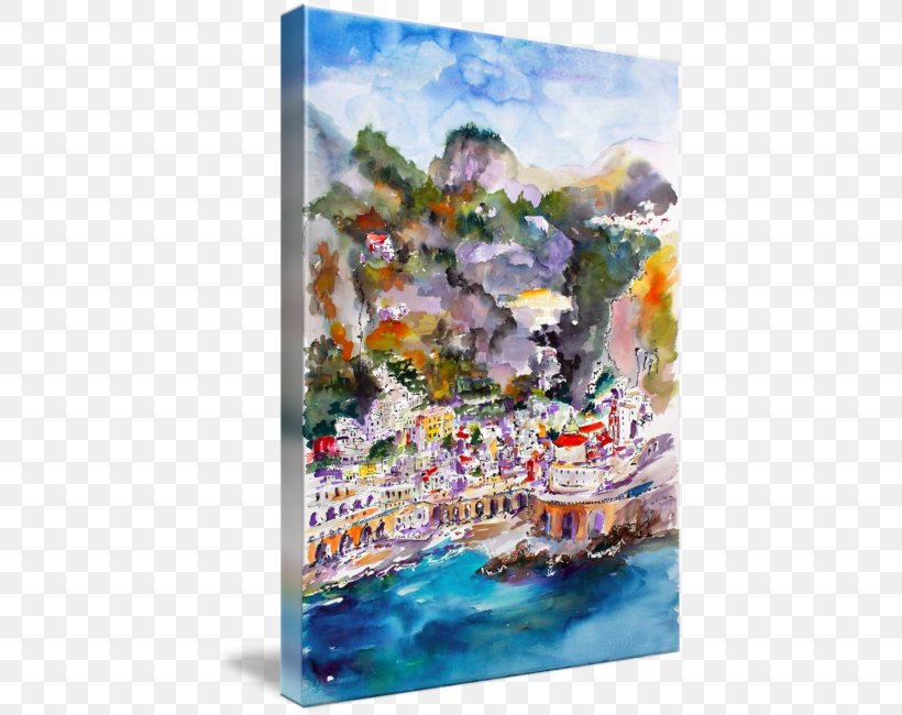 Watercolor Painting Atrani Oil Painting Art, PNG, 426x650px, Painting, Acrylic Paint, Amalfi Coast, Art, Artwork Download Free