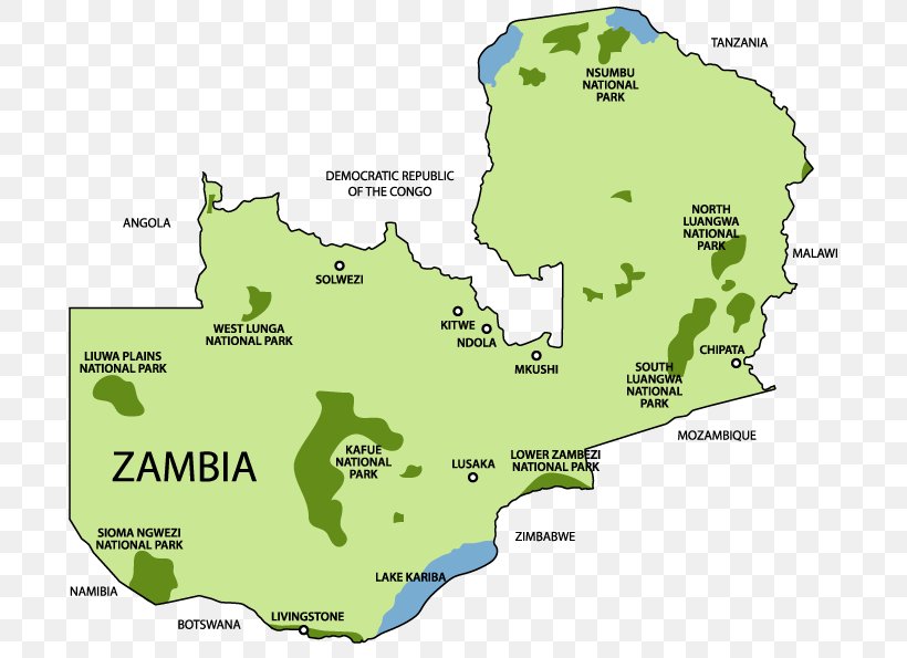Nsumbu National Park Lusaka Livingstone Kafue National Park Mfuwe, PNG, 716x595px, Lusaka, Area, Ecoregion, Geography Of Zambia, Land Lot Download Free