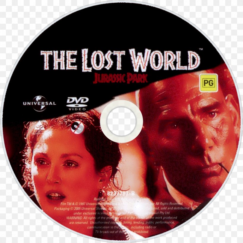 The Lost World: Jurassic Park DVD Blu-ray Disc, PNG, 1000x1000px, 1997, Lost World Jurassic Park, Album Cover, Bluray Disc, Brand Download Free