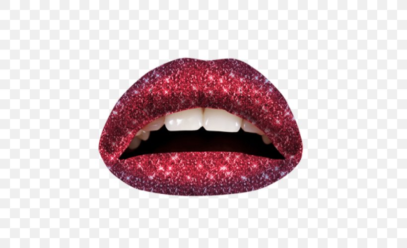 Violent Lips Tattoo Glitter Red, PNG, 500x500px, Violent Lips, Abziehtattoo, Color, Cosmetics, Eye Shadow Download Free