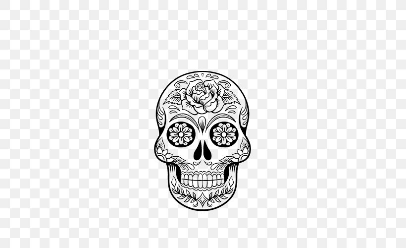 Calavera Drawing Coloring Book Skull Day Of The Dead, PNG, 500x500px, Calavera, Adult, Art, Body Jewelry, Bone Download Free