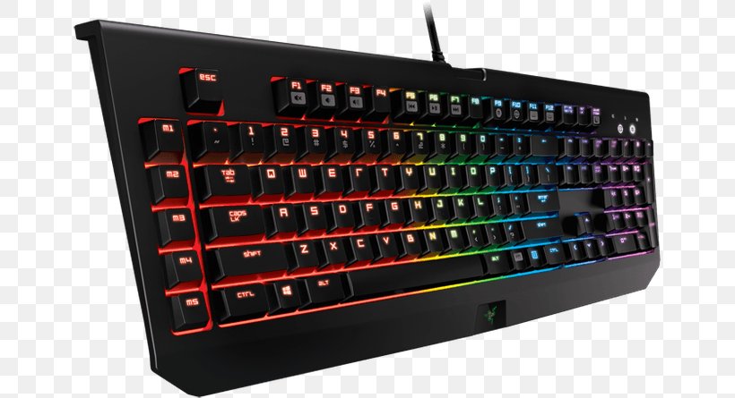 Computer Keyboard Razer BlackWidow Chroma V2 Gaming Keypad Razer Blackwidow X Tournament Edition Chroma, PNG, 655x445px, Computer Keyboard, Color, Computer Component, Electrical Switches, Electronic Instrument Download Free