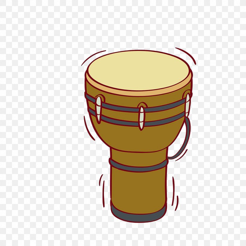 Djembe Snare Drum Percussion Illustration, PNG, 1024x1024px, Watercolor, Cartoon, Flower, Frame, Heart Download Free
