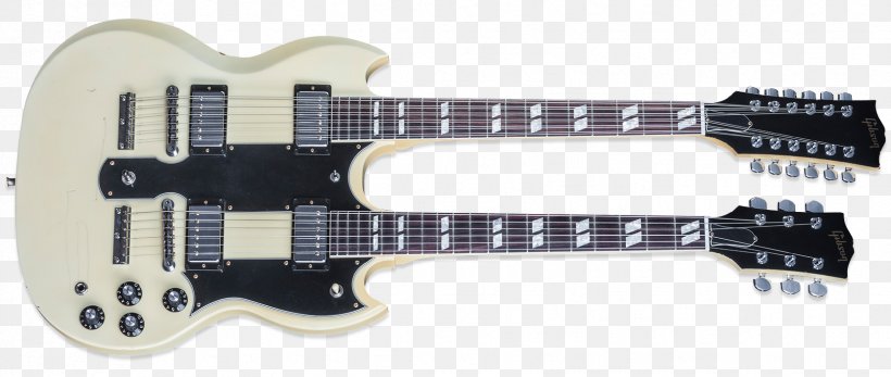 Gibson EDS-1275 Gibson Les Paul Custom Twelve-string Guitar Multi-neck Guitar, PNG, 1677x710px, Watercolor, Cartoon, Flower, Frame, Heart Download Free