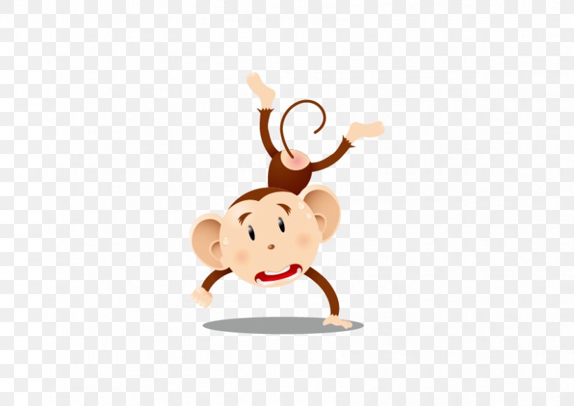 Ape Monkey, PNG, 842x596px, Monkey, Cartoon, Clip Art, Computer Software, Deer Download Free