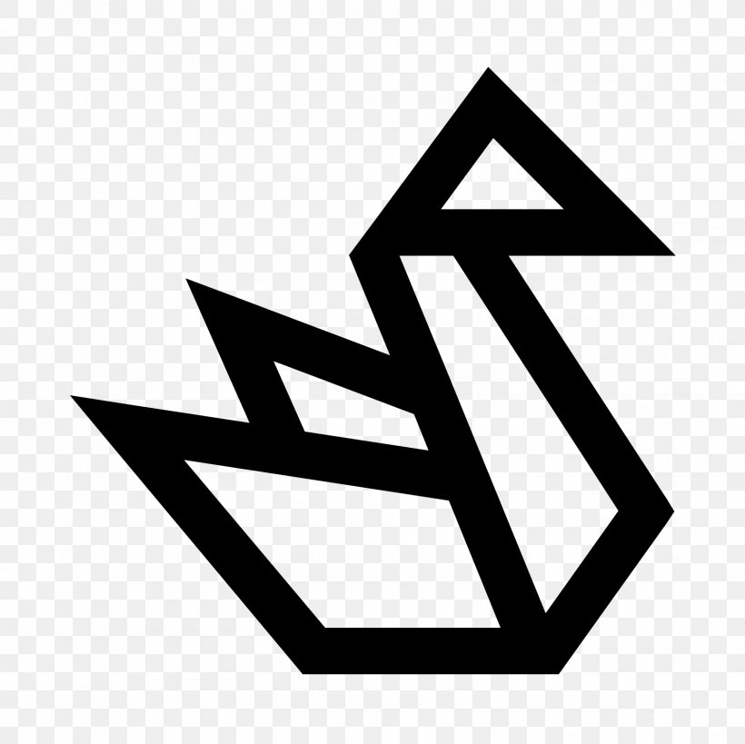 Origami Icon Design, PNG, 1600x1600px, Origami, Area, Black, Black And White, Brand Download Free