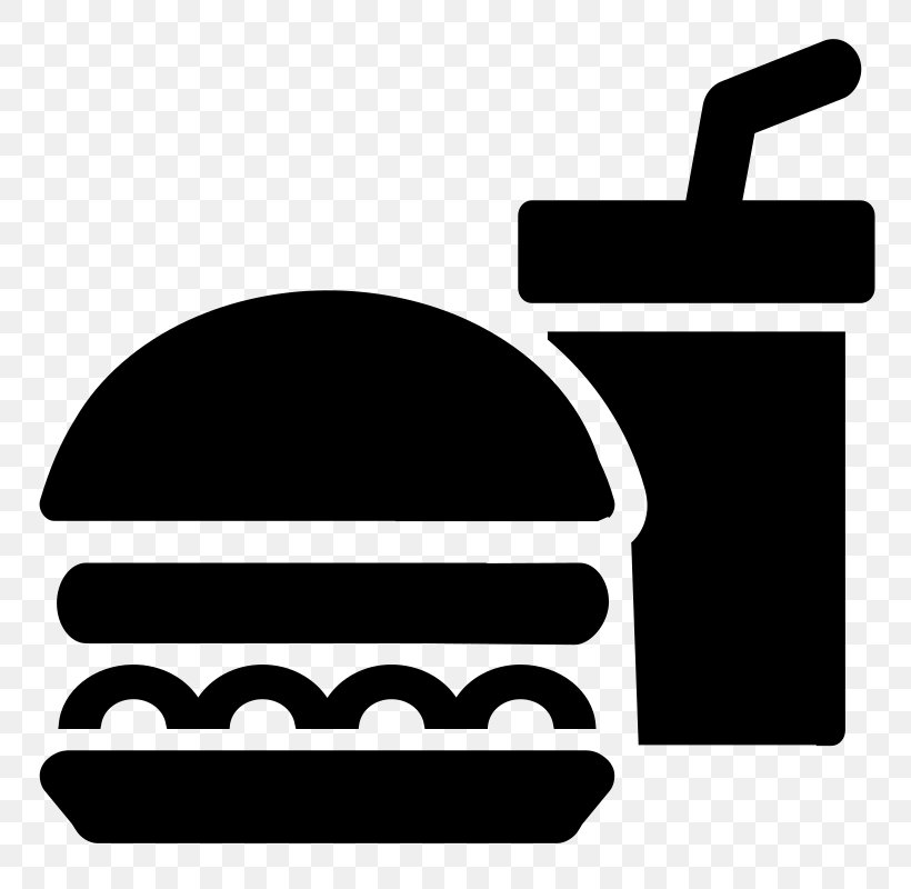 Fast Food Drink Junk Food Eating, PNG, 800x800px, Fast Food, Area, Black, Black And White, Brand Download Free