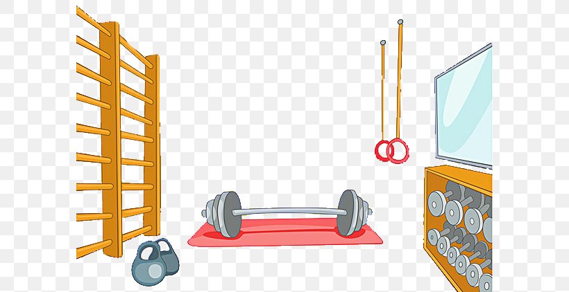 Fitness Centre Physical Exercise Exercise Equipment, PNG, 600x422px,  Fitness Centre, Cartoon, Drawing, Exercise Equipment, Games Download