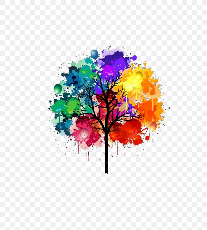 Watercolor Painting Tree, PNG, 637x910px, Color, Abstract Art, Acrylic Paint, Art, Branch Download Free