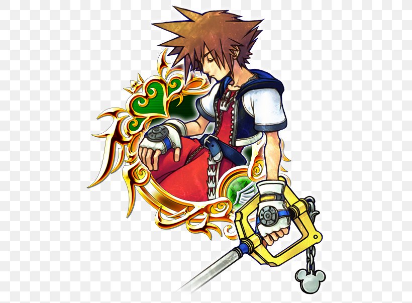 Kingdom Hearts χ KINGDOM HEARTS Union χ[Cross] Kingdom Hearts II Sora, PNG, 502x603px, Watercolor, Cartoon, Flower, Frame, Heart Download Free