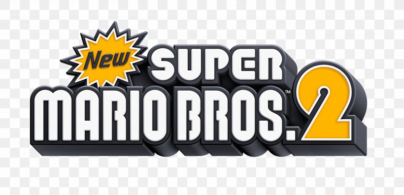 New Super Mario Bros. 2 New Super Mario Bros. U, PNG, 5532x2676px, New Super Mario Bros 2, Area, Banner, Brand, Logo Download Free