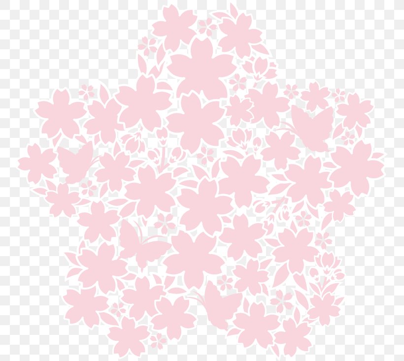 Download, PNG, 755x733px, Visual Arts, Border, Cherry Blossom, Floral Design, Flower Download Free