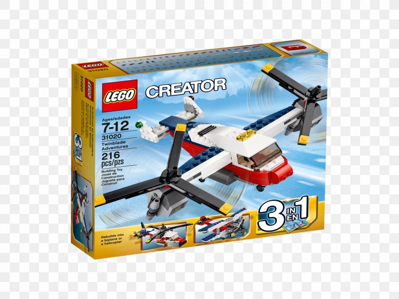 LEGO Creator Red Rotors Toy Block, PNG, 2400x1800px, Lego Creator, Lego, Lego 31047 Creator Propeller Plane, Lego Aquazone, Lego City Download Free