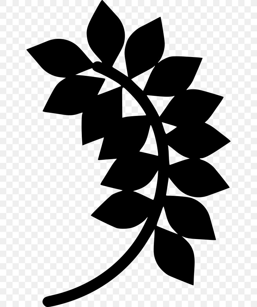 Plant Stem Leaf Flower Line Clip Art, PNG, 654x980px, Plant Stem, Artwork, Black And White, Branch, Flora Download Free