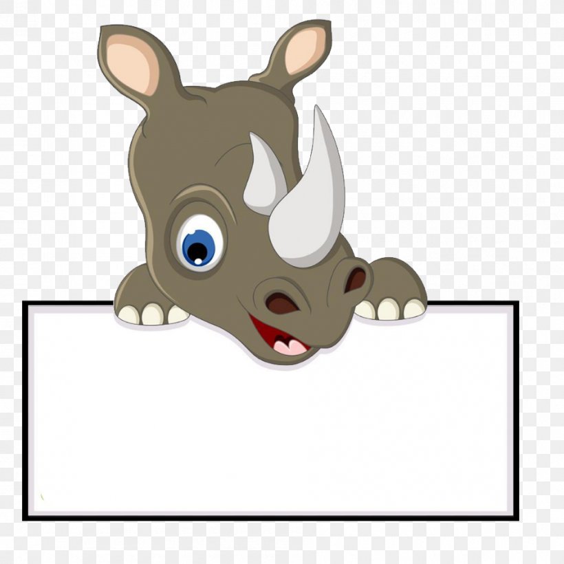 Rhinoceros Cartoon Clip Art, PNG, 945x945px, Rhinoceros, Carnivoran, Cartoon, Cattle Like Mammal, Cuteness Download Free