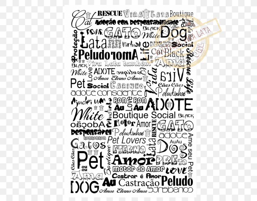Cat Dog Pet Shop Paper, PNG, 640x640px, Cat, Adhesive, Area, Black And White, Boutique Download Free