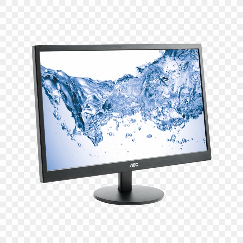 Computer Monitors LED-backlit LCD Backlight Liquid-crystal Display AOC International, PNG, 1000x1000px, Computer Monitors, Aoc International, Aoc Quad Hd Black Vinyl, Backlight, Computer Monitor Download Free