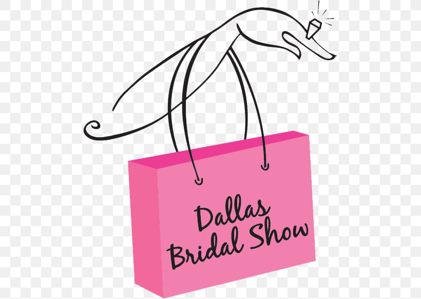 Dallas Bridal Show Brand Clip Art Line Pink M, PNG, 495x582px, Brand, Area, Bride, Dallas, Pink Download Free