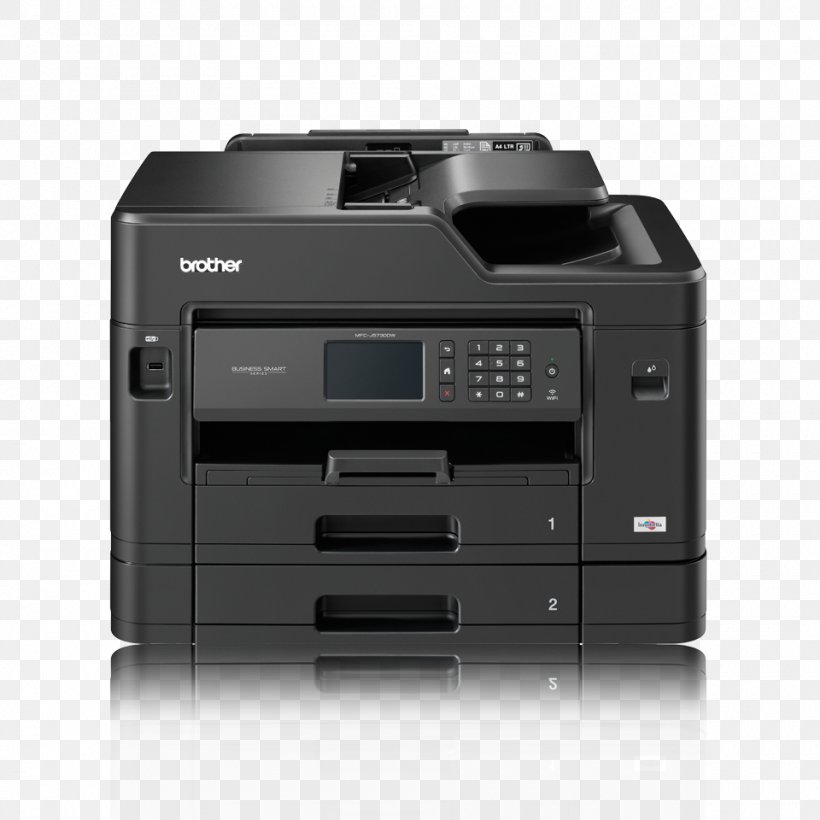 Paper Multi-function Printer Brother Industries Printing, PNG, 960x960px, Paper, Automatic Document Feeder, Brother Industries, Brother Mfcj5730dw, Color Printing Download Free