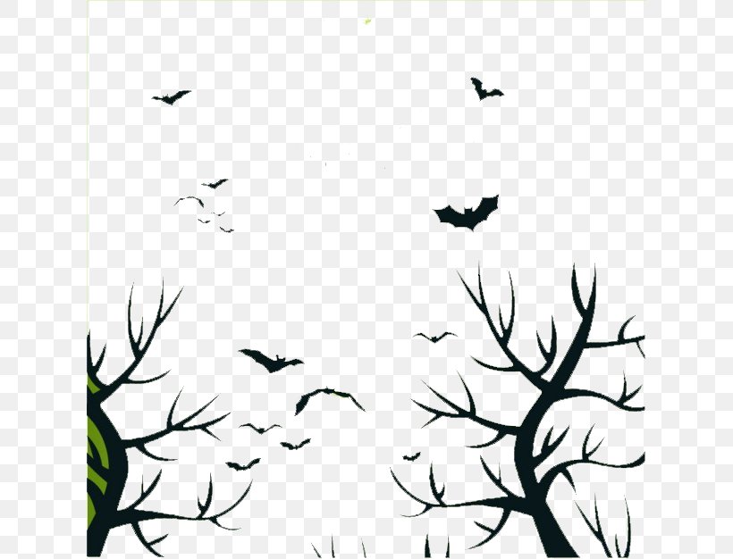 Halloween Trick-or-treating, PNG, 626x626px, Halloween, Area, Bird, Black, Black And White Download Free