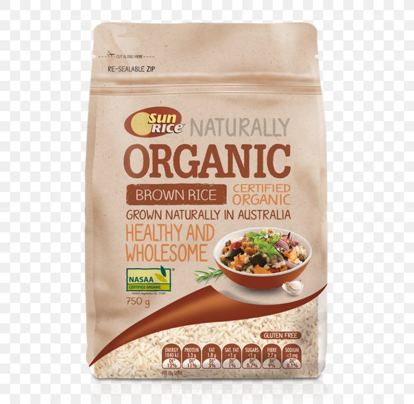 Breakfast Cereal Organic Food Brown Rice Glycemic Index, PNG, 800x800px, Breakfast Cereal, Brown Rice, Cereal, Coconut Sugar, Commodity Download Free