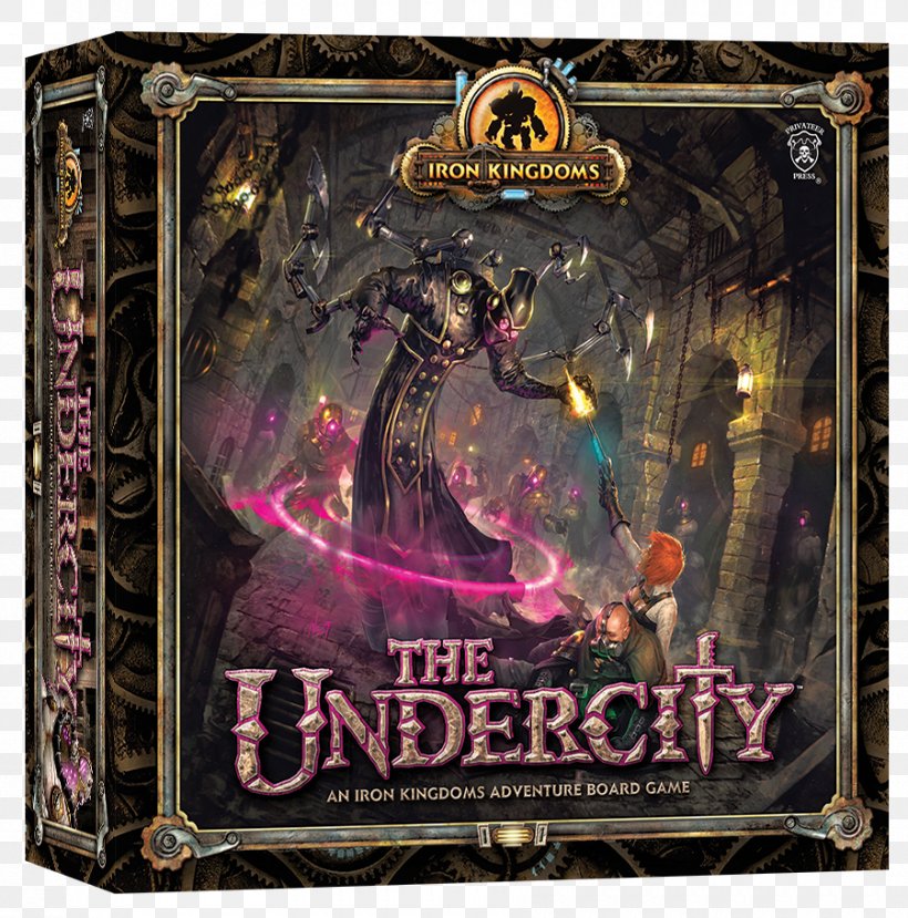 Privateer Press Iron Kingdoms Adventure: The Undercity Board Game Tabletop Games & Expansions, PNG, 900x910px, Board Game, Action Figure, Adventure Board Game, Dice, Dungeon Crawl Download Free