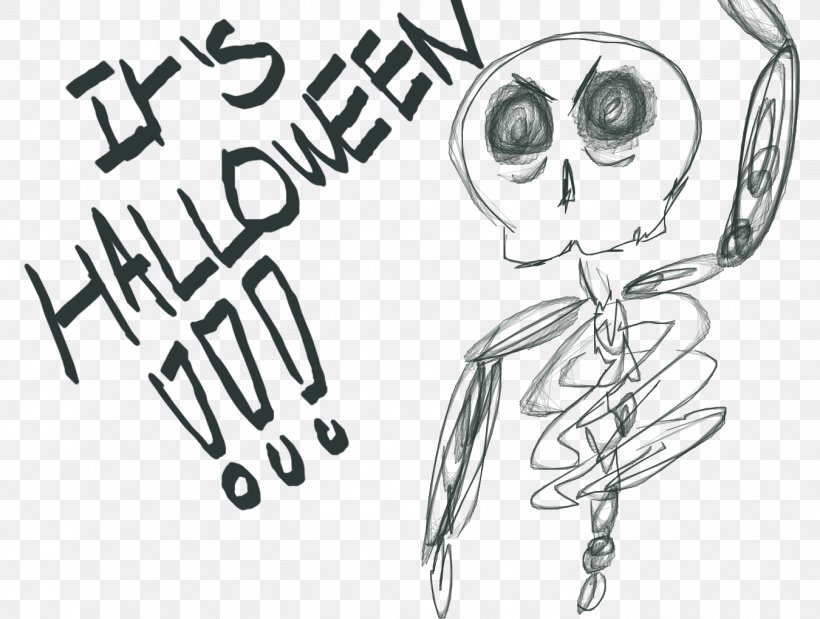 Spooky Scary Skeletons Drawing Sketch, PNG, 1350x1020px, Watercolor, Cartoon, Flower, Frame, Heart Download Free