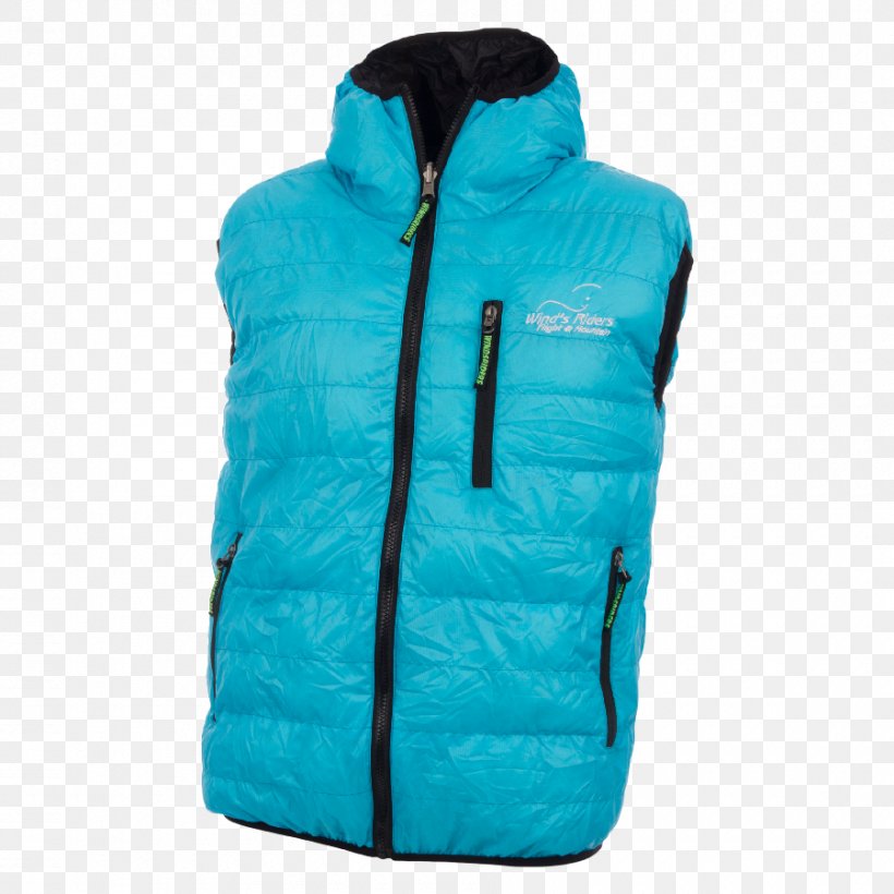 Gilets Hood Jacket Turquoise, PNG, 900x900px, Gilets, Aqua, Azure, Blue, Cobalt Blue Download Free