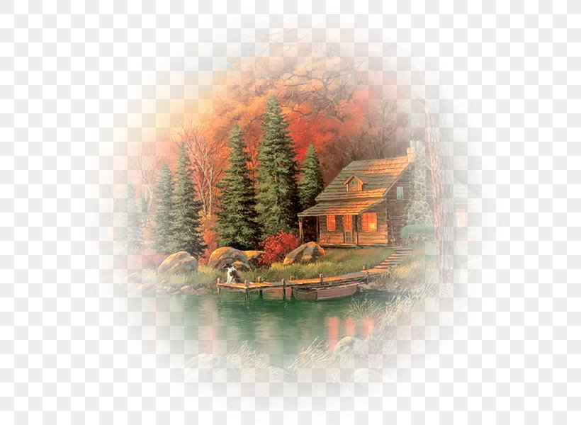 Painting Art Autumn Image Log Cabin, PNG, 600x600px, 2018, Painting, Art, Autumn, Fine Arts Download Free