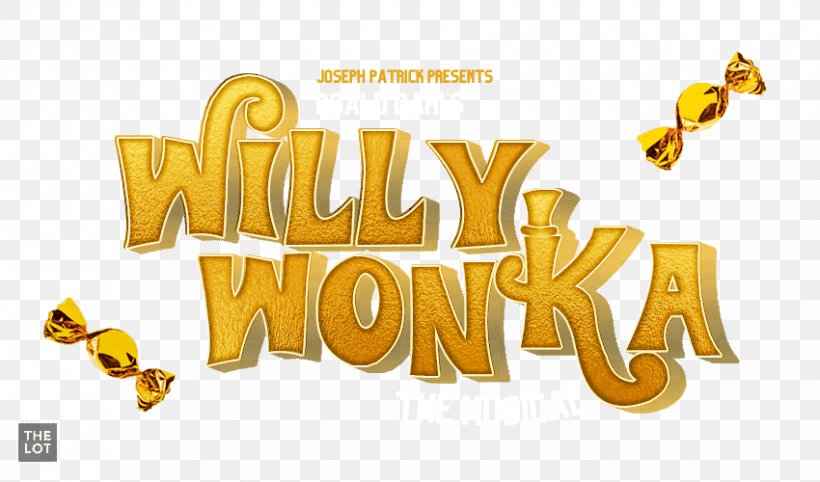 The Willy Wonka Candy Company Logo Musical Theatre Lower Ossington Theatre, PNG, 850x500px, Willy Wonka, Brand, Canada, Gold, Logo Download Free