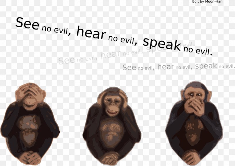 Three Wise Monkeys Evil Clip Art, PNG, 960x678px, Three Wise Monkeys, Ape, Can Stock Photo, Evil, Fur Download Free