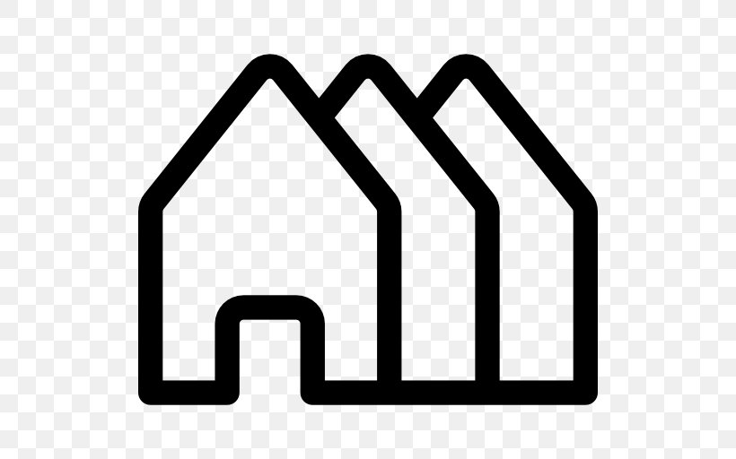 Building Real Estate House Icon Design, PNG, 512x512px, Building, Area, Black And White, Home, House Download Free