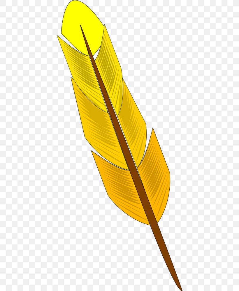 Clip Art Bird Feather Yellow Openclipart, PNG, 500x1000px, Bird, Blue, Down Feather, Feather, Leaf Download Free
